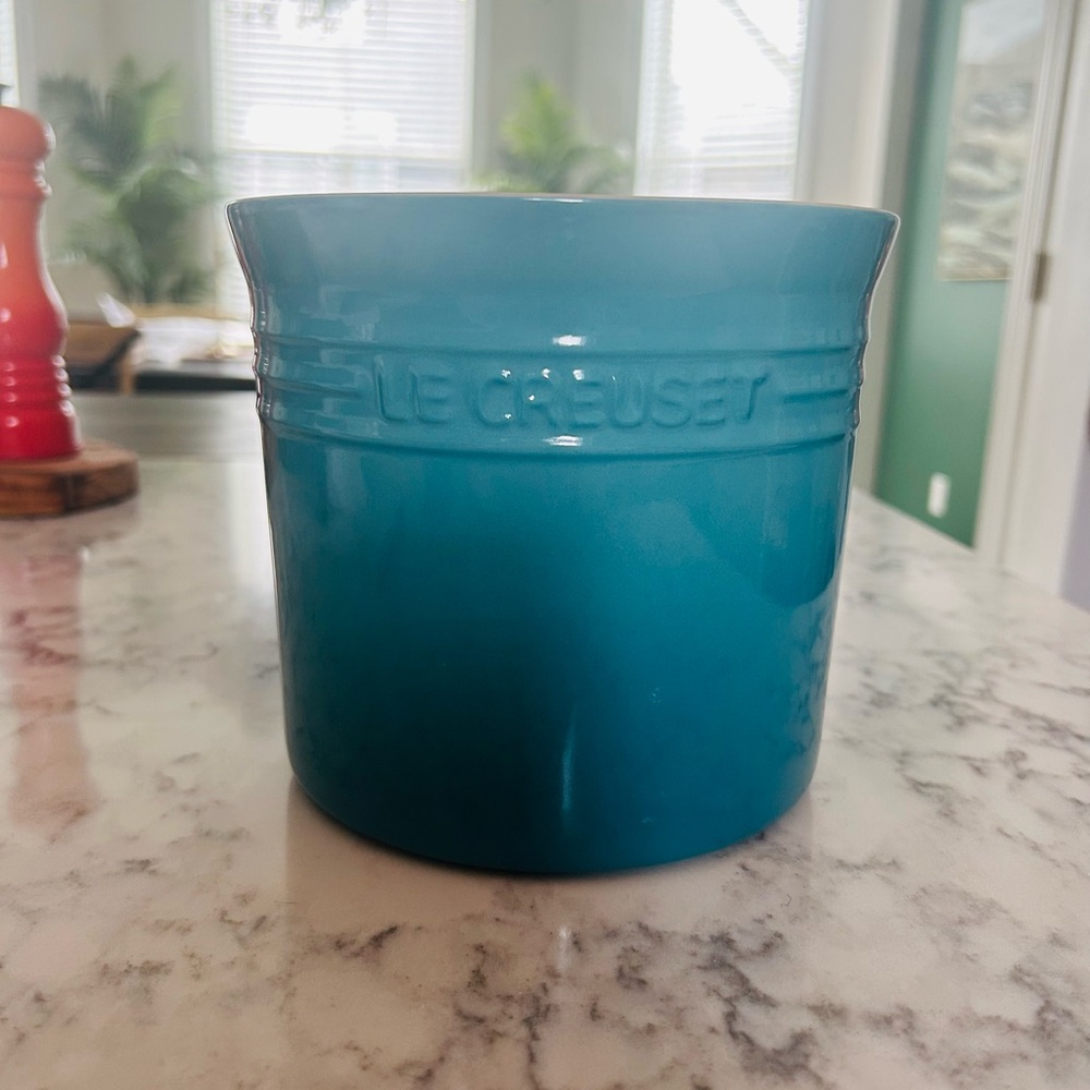 Le Creuset Teal Caribbean Utensils Holder 2.75 Quart